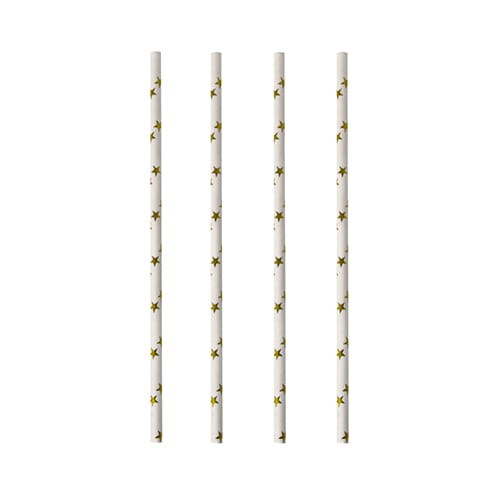 Słomki papierowe w gwiazdki - Omineco.pl