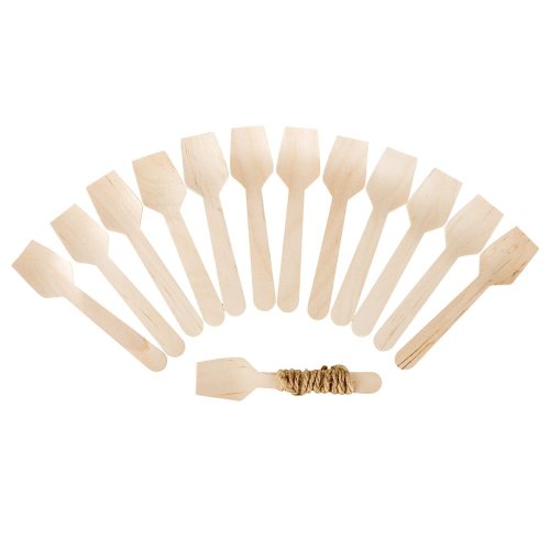 Drewniane łopatki do lodów 100 szt.