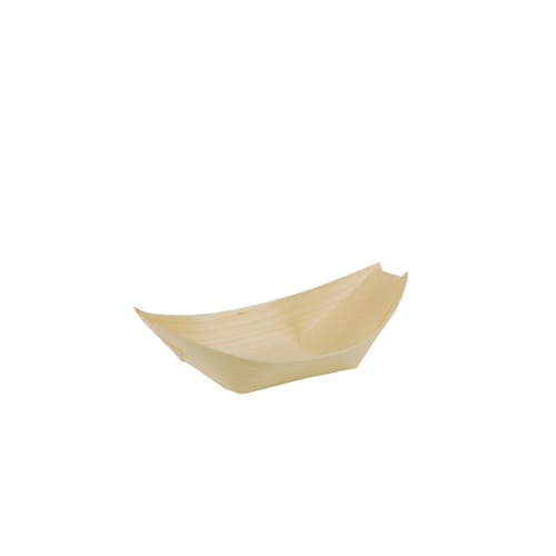 Fingerfood miseczki drewniane Łódka 16 cm 50 szt.