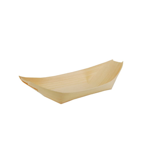 Fingerfood miseczki drewniane Łódka 19 cm 50 szt.