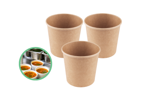  Pojemniki papierowe na zupę 470 ml 25 szt.