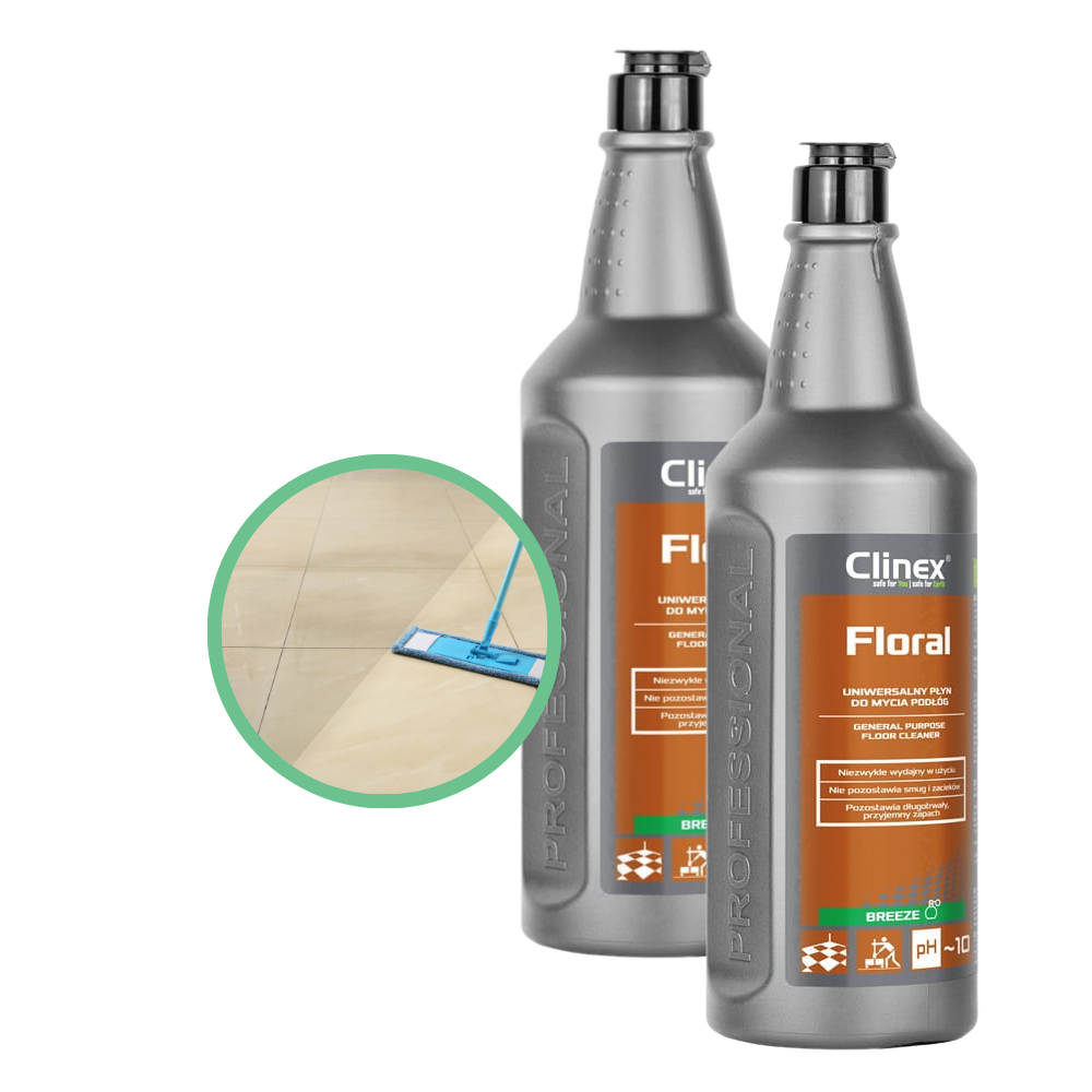 Uniwersalny płyn o zapachu bryzy do mycia podłóg Clinex Floral 1 L