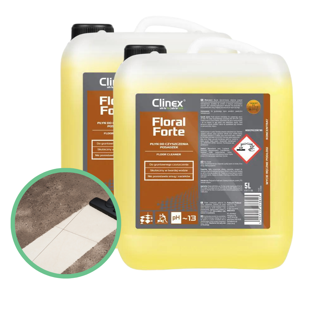 Skoncentrowany płyn do czyszczenia posadzek Clinex Floral Forte 5l