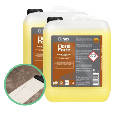 Skoncentrowany płyn do czyszczenia posadzek Clinex Floral Forte 5 L