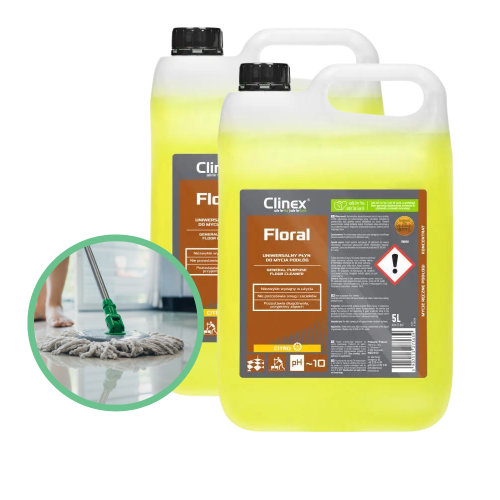 Uniwersalny cytrusowy płyn do mycia podłóg Clinex Floral 5 L