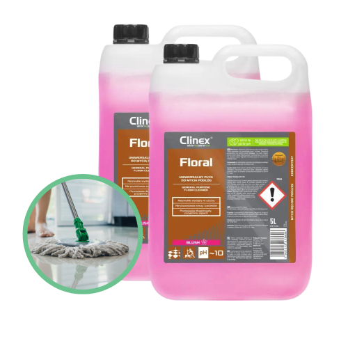 Uniwersalny kwiatowy płyn do mycia podłóg Clinex Floral 5 L