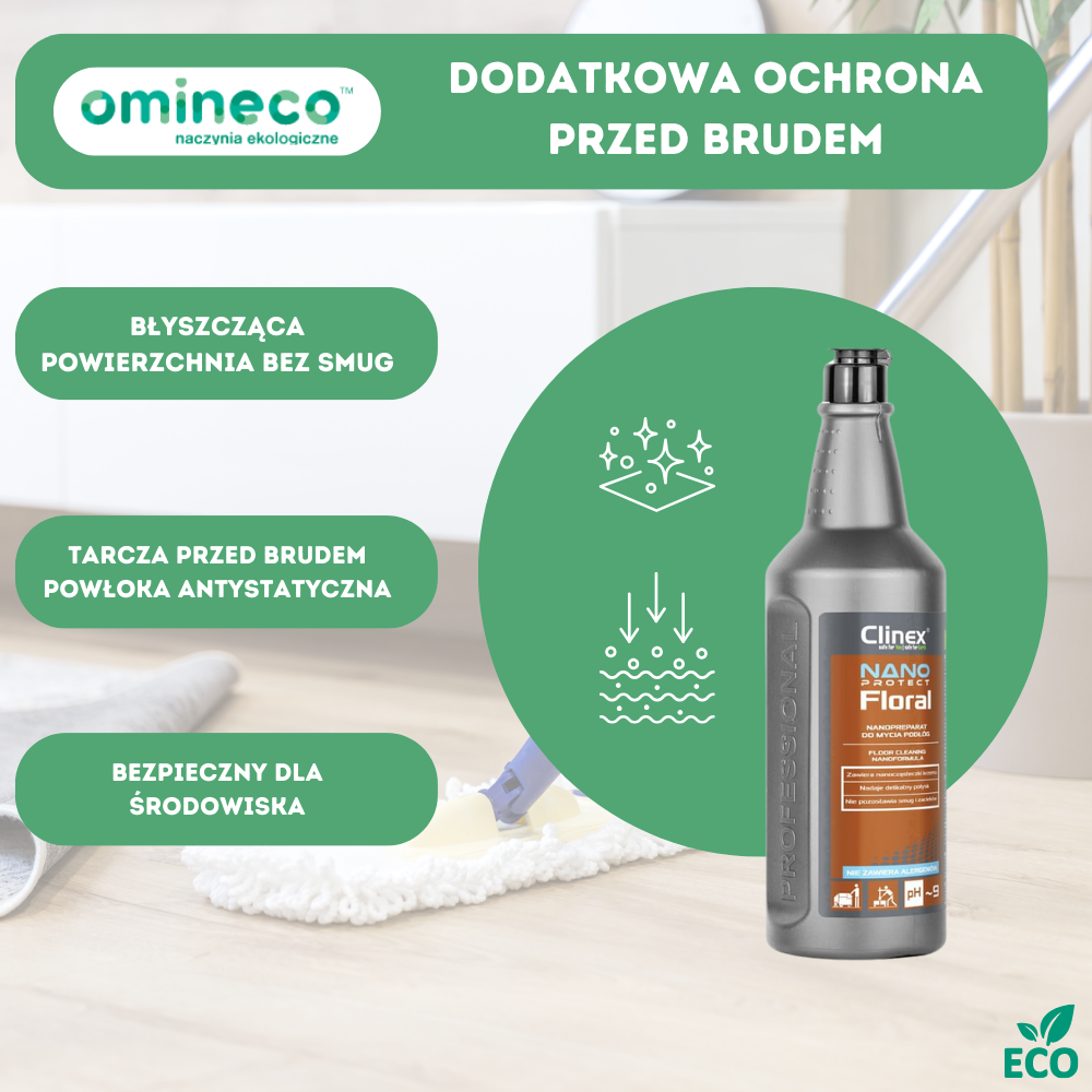 Płyn do mycia podłóg z powłoką antystatyczną