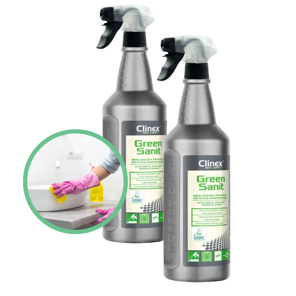 Ekologiczny środek myjący do sanitariatów Clinex Green Sanit 1 L - omineco.pl