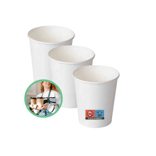 Białe kubki jednorazowe 100 ml 100 szt. 