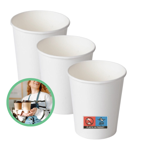 Kubki papierowe białe 250 ml 100 szt.
