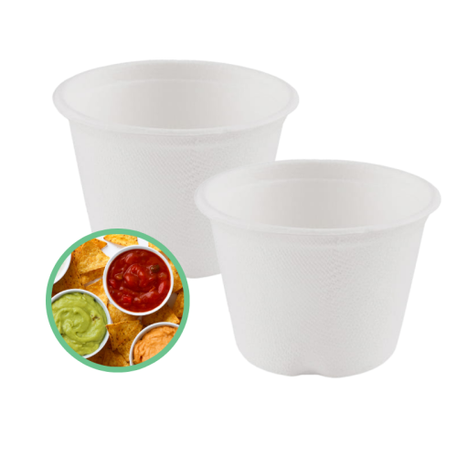 Pojemniki z trzciny cukrowej na dipy i sosy 100 ml 100 szt.
