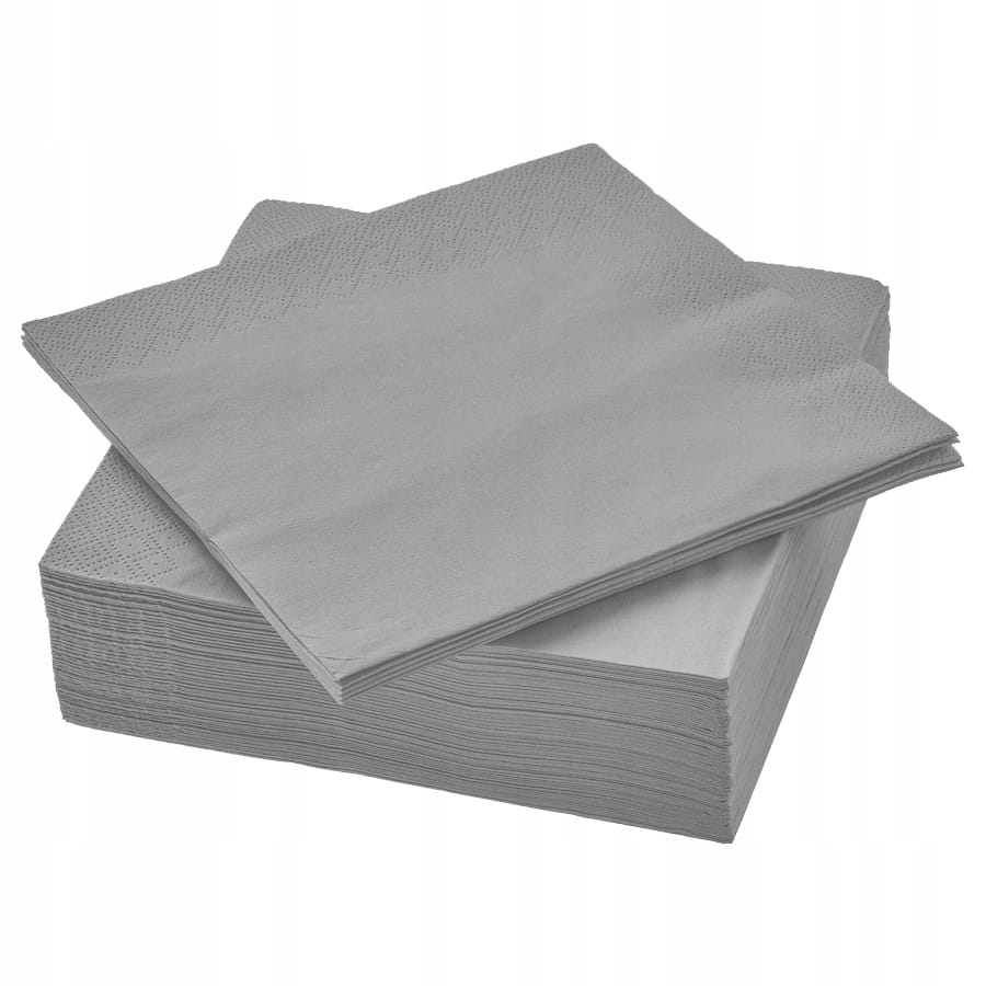 Szare serwetki 3-warstwowe 1/4 24x24 cm 250 szt. - omineco.pl