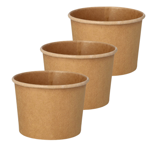 Pojemniki papierowe BIO na zupę 350 ml 25 szt.