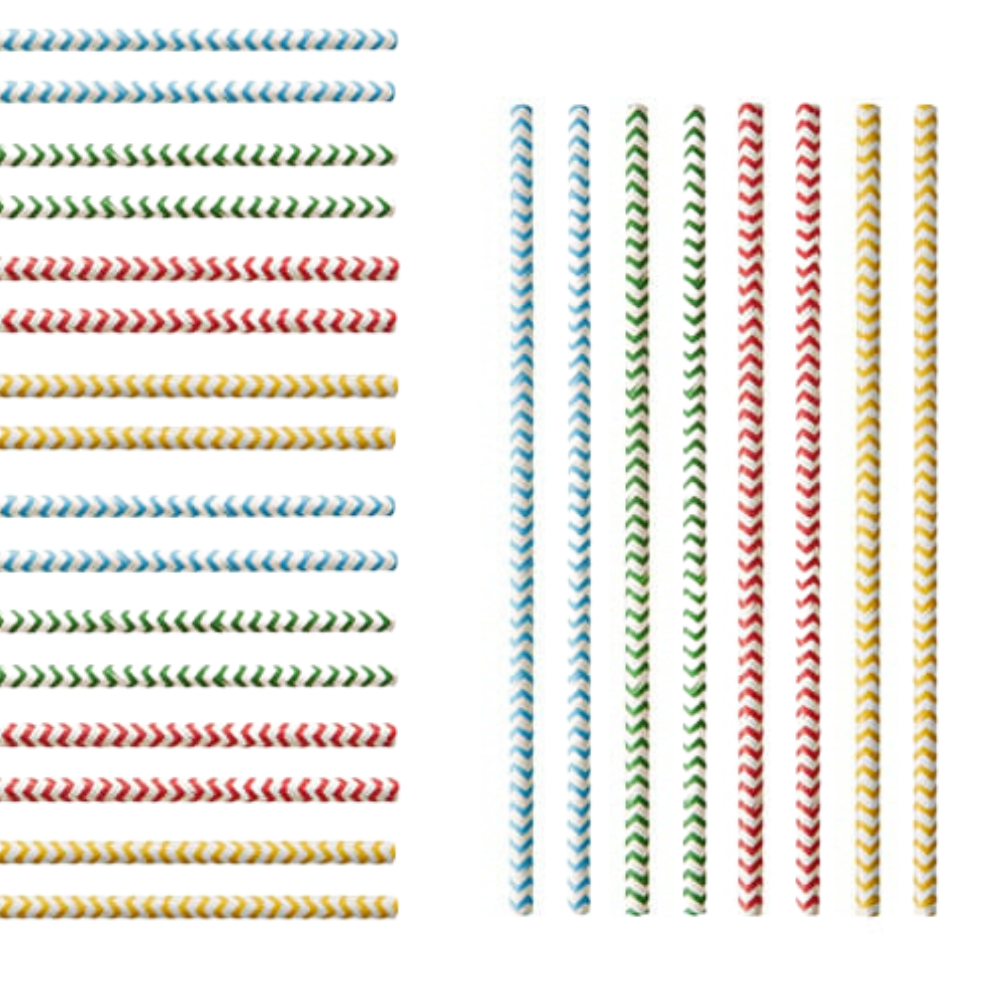 Kolorowe słomki papierowe - Omineco.pl