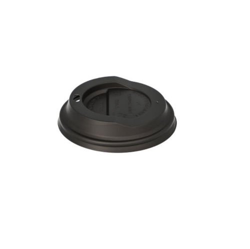 Czarne pokrywki do kubków 250 ml 50 szt.