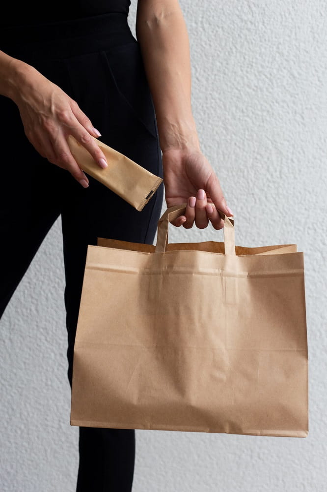 Torby papierowe 26x14x30 cm 250 szt. - Omineco.pl