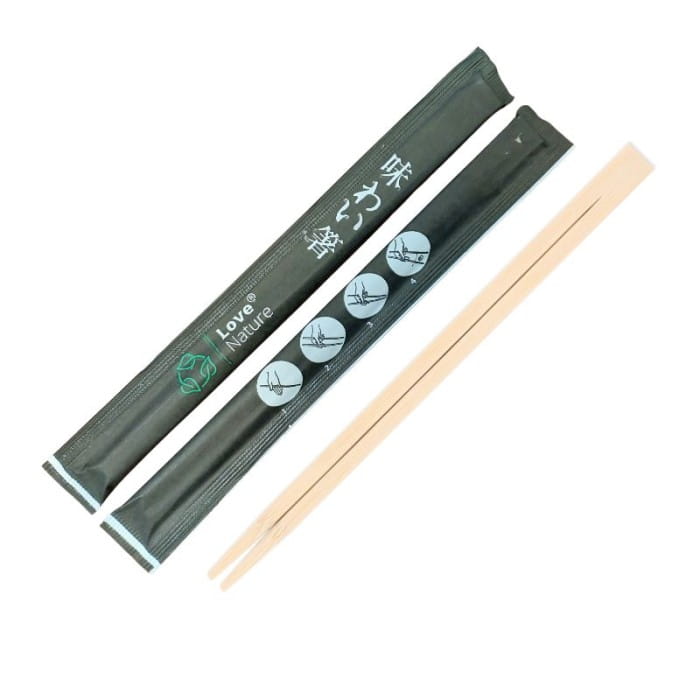 Bambusowe pałeczki do sushi w papierowych kopertach 21 cm 100 szt.