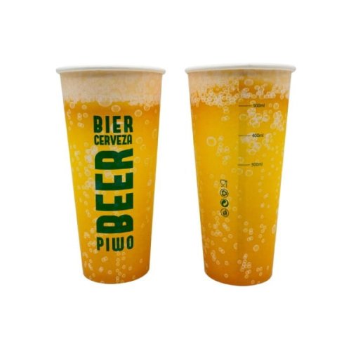 Kubki papierowe do piwa 500 ml 50 szt.