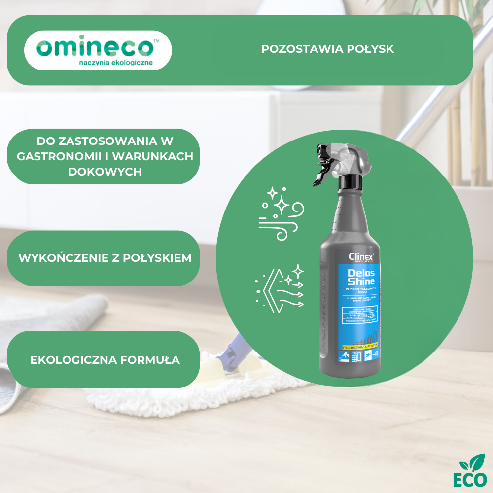 Środek do czyszczenia pozostawia połysk - omineco.pl
