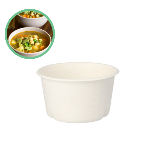 Pojemnik na zupę z trzciny cukrowej 350 ml 50 szt.
