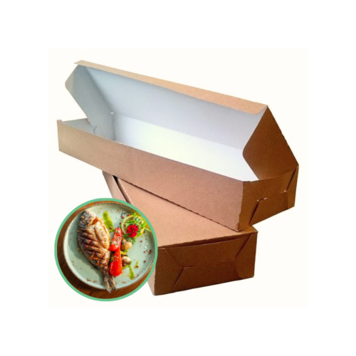 Opakowania papierowe na rybę duże 38x11x5 cm – 100 szt.