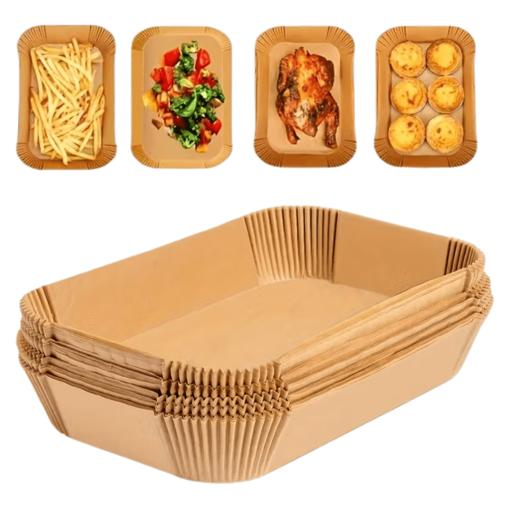 Papier do pieczenia w airfryer 22x14x4,5 cm 100 szt. - Omineco.pl