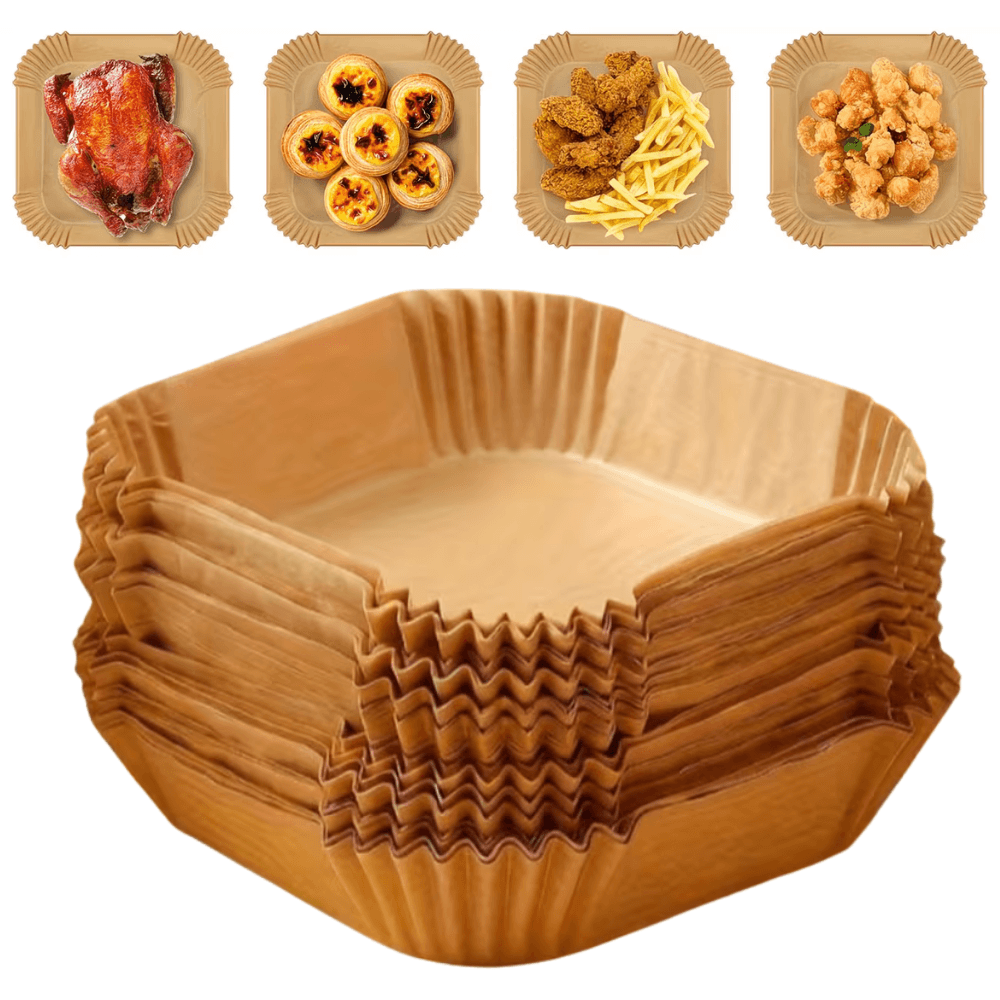 Papier do pieczenia w airfryer 20x20x4,5 cm 100 szt. - Omineco.pl