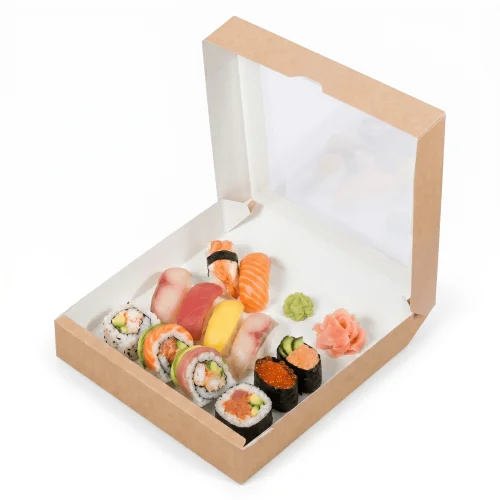 Papierowe opakowania do sushi XL 25 szt. 