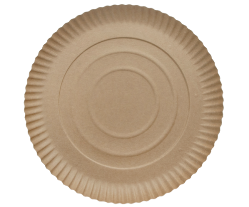 Talerze papierowe kraft z powłoką ochronną BIO śr. 28 cm 40 szt.